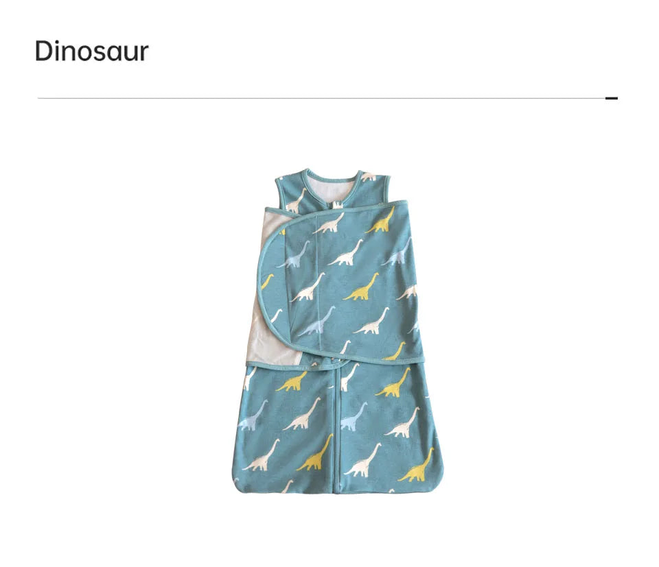 Sleeping Bag For Babies 0-6Months Newborn Baby Swaddle Removable Wrap Baby Sleep Sack Thin Sleeveless For Discharge Summer