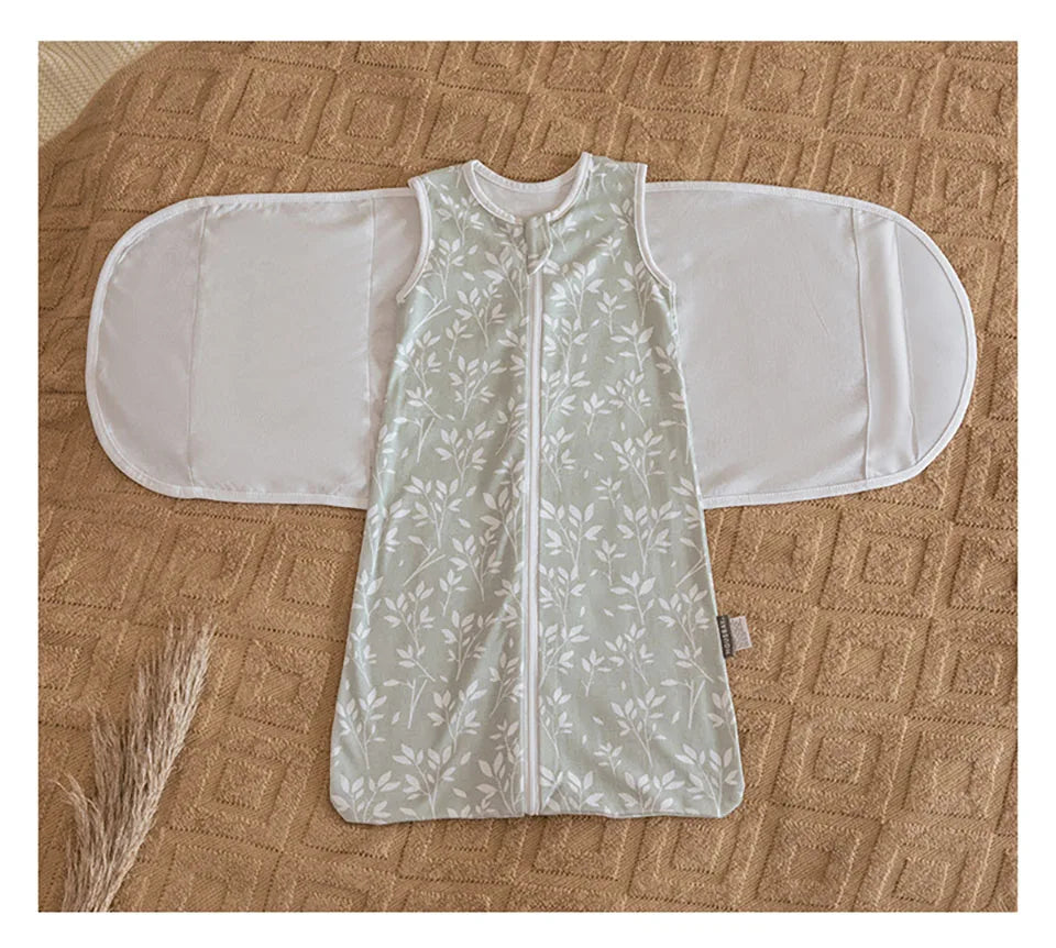 Sleeping Bag For Babies 0-6Months Newborn Baby Swaddle Removable Wrap Baby Sleep Sack Thin Sleeveless For Discharge Summer