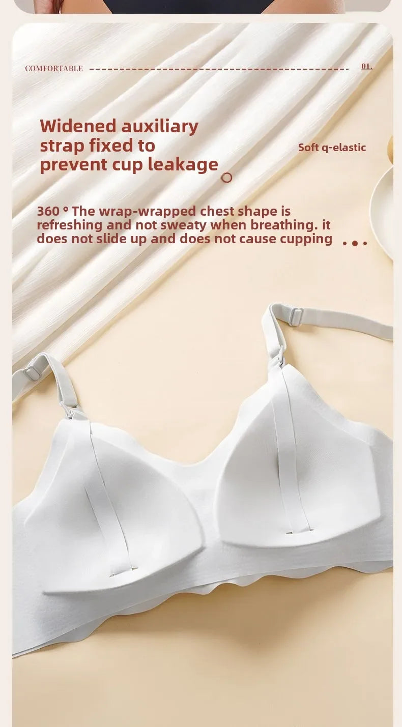 Maternity Nursing Bra Pregnant Women Front Open Button Breastfeeding Bras One-piece Convenient Feeding Pregnancy Dropshiping
