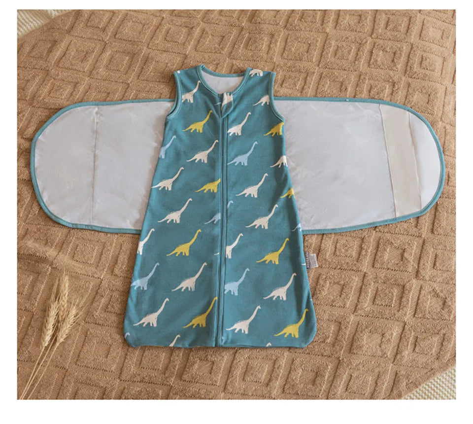Sleeping Bag For Babies 0-6Months Newborn Baby Swaddle Removable Wrap Baby Sleep Sack Thin Sleeveless For Discharge Summer