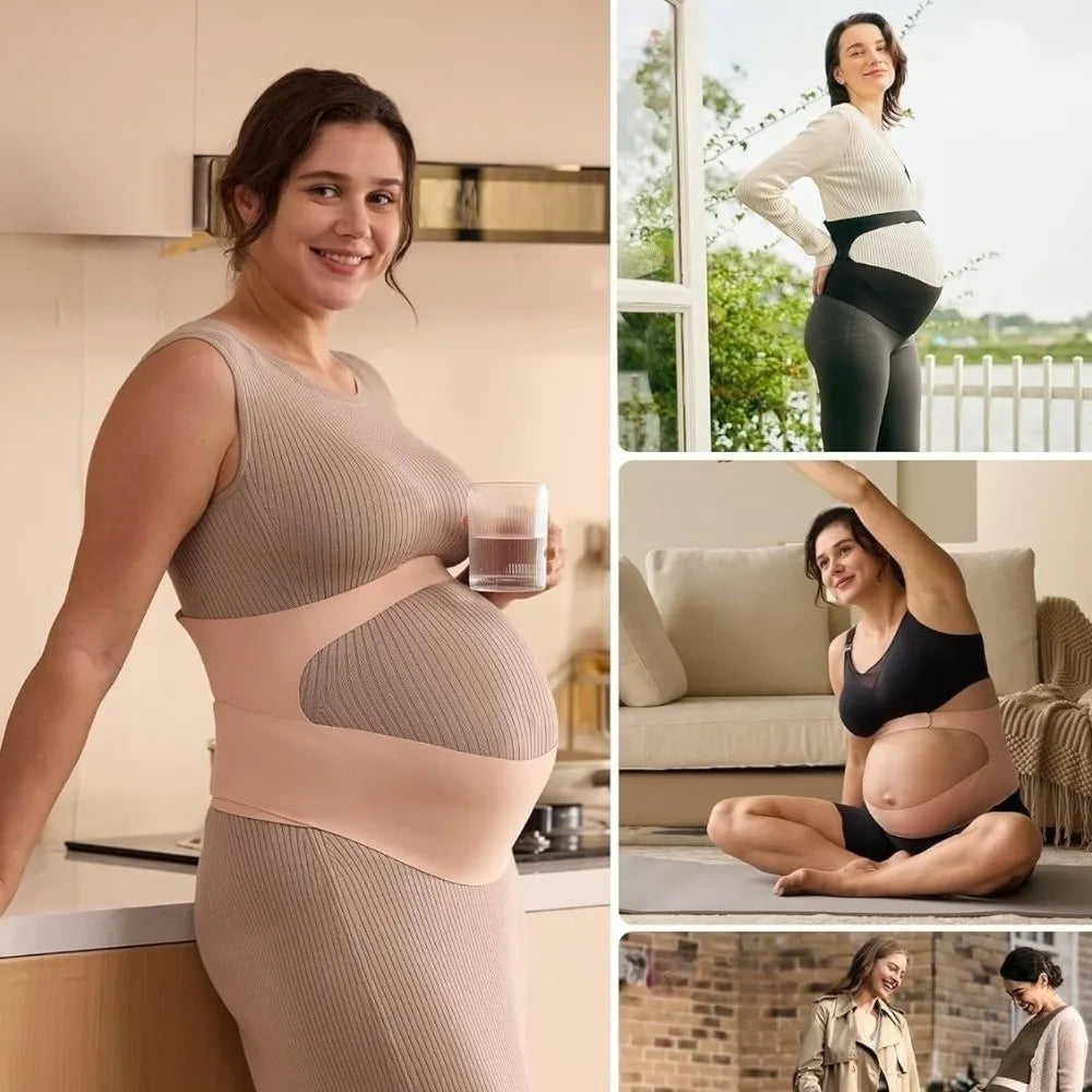 New One-Piece Maternity Belt Waist Care Adjustable Back Clothes Belt Thin Maternity Abdomen Brace Protector Pregnancy Support