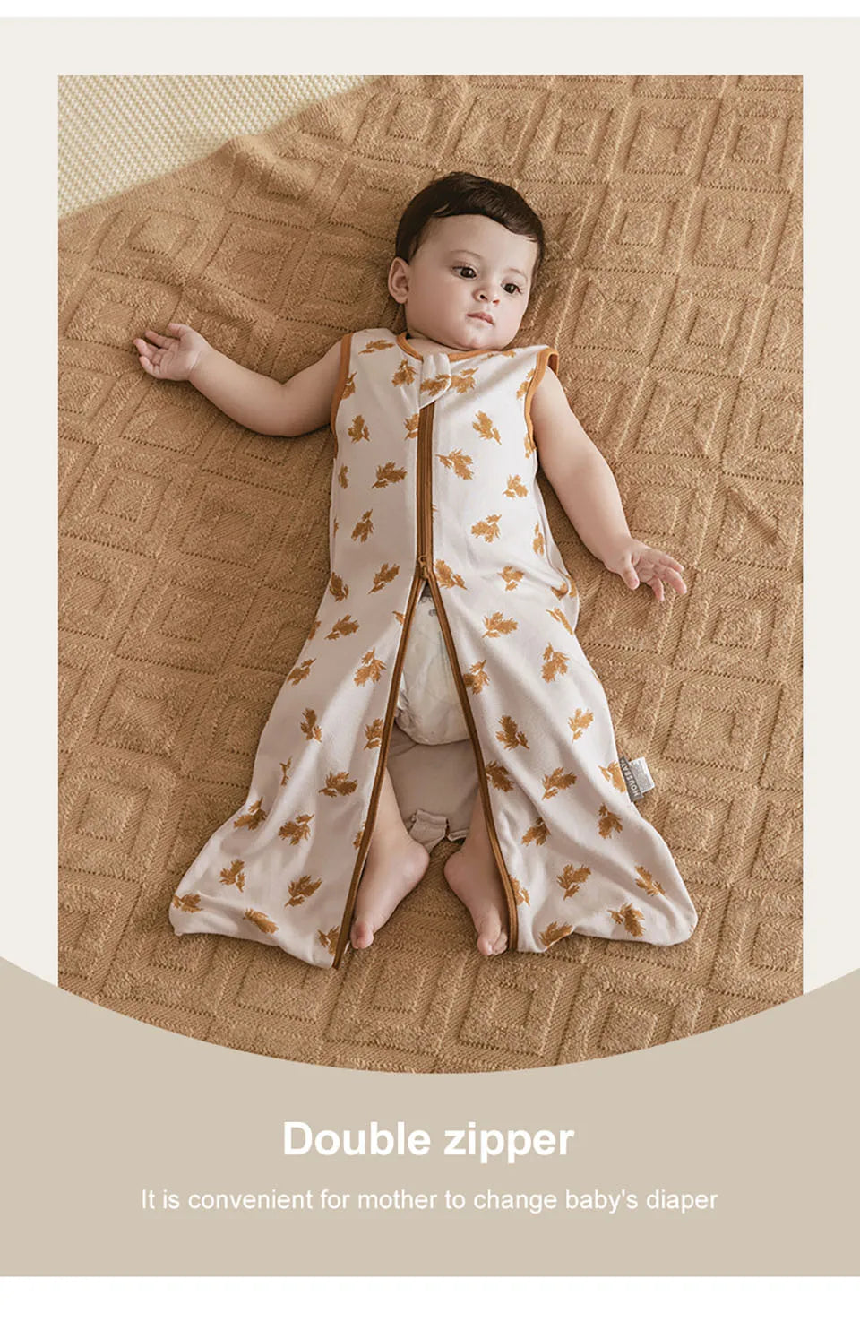 Sleeping Bag For Babies 0-6Months Newborn Baby Swaddle Removable Wrap Baby Sleep Sack Thin Sleeveless For Discharge Summer