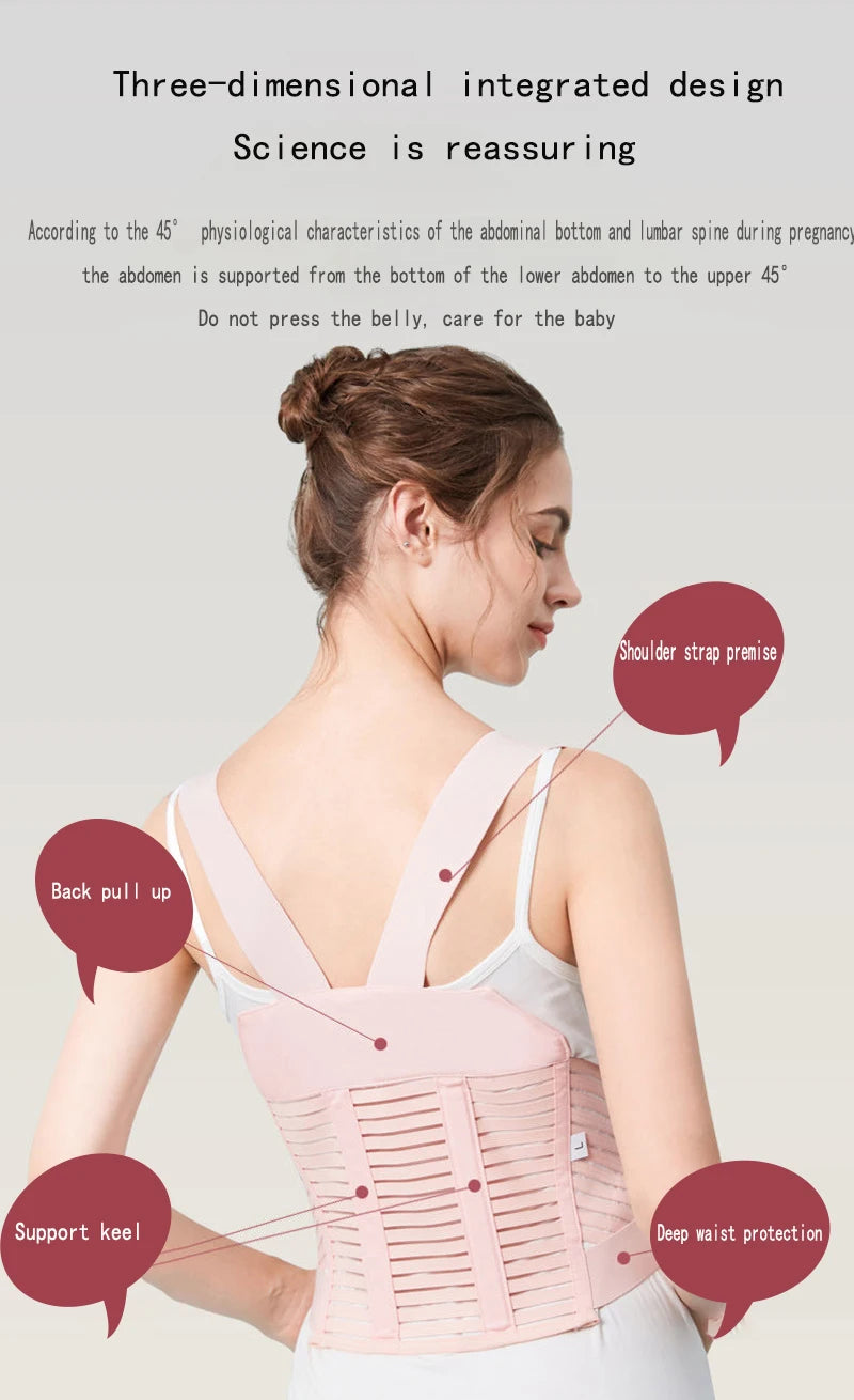 Belly Support Belt for Pregnant Women, Professional Pregnancy Belt for Mid to Late Pregnancy