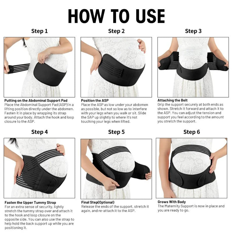 Pregnant Women Support Belly Adjustable Waist Care Maternity Belt Abdomen Brace Protector Pregnancy Accessories for Unborn Baby