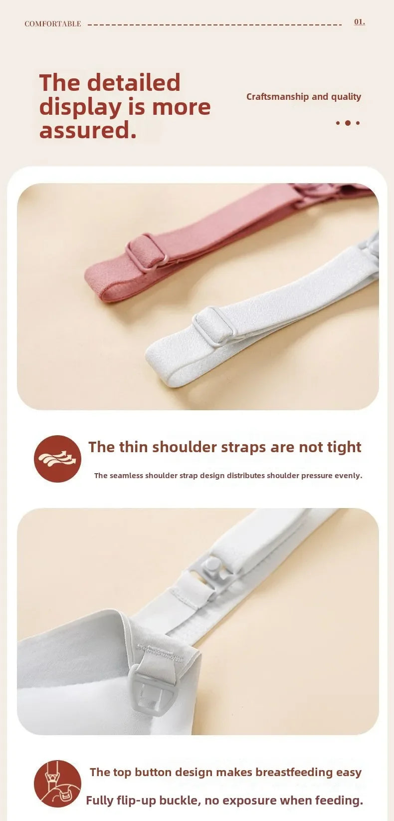 Maternity Nursing Bra Pregnant Women Front Open Button Breastfeeding Bras One-piece Convenient Feeding Pregnancy Dropshiping
