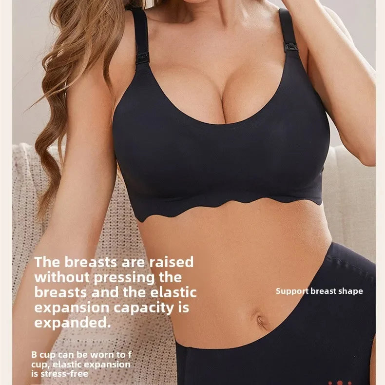 Maternity Nursing Bra Pregnant Women Front Open Button Breastfeeding Bras One-piece Convenient Feeding Pregnancy Dropshiping