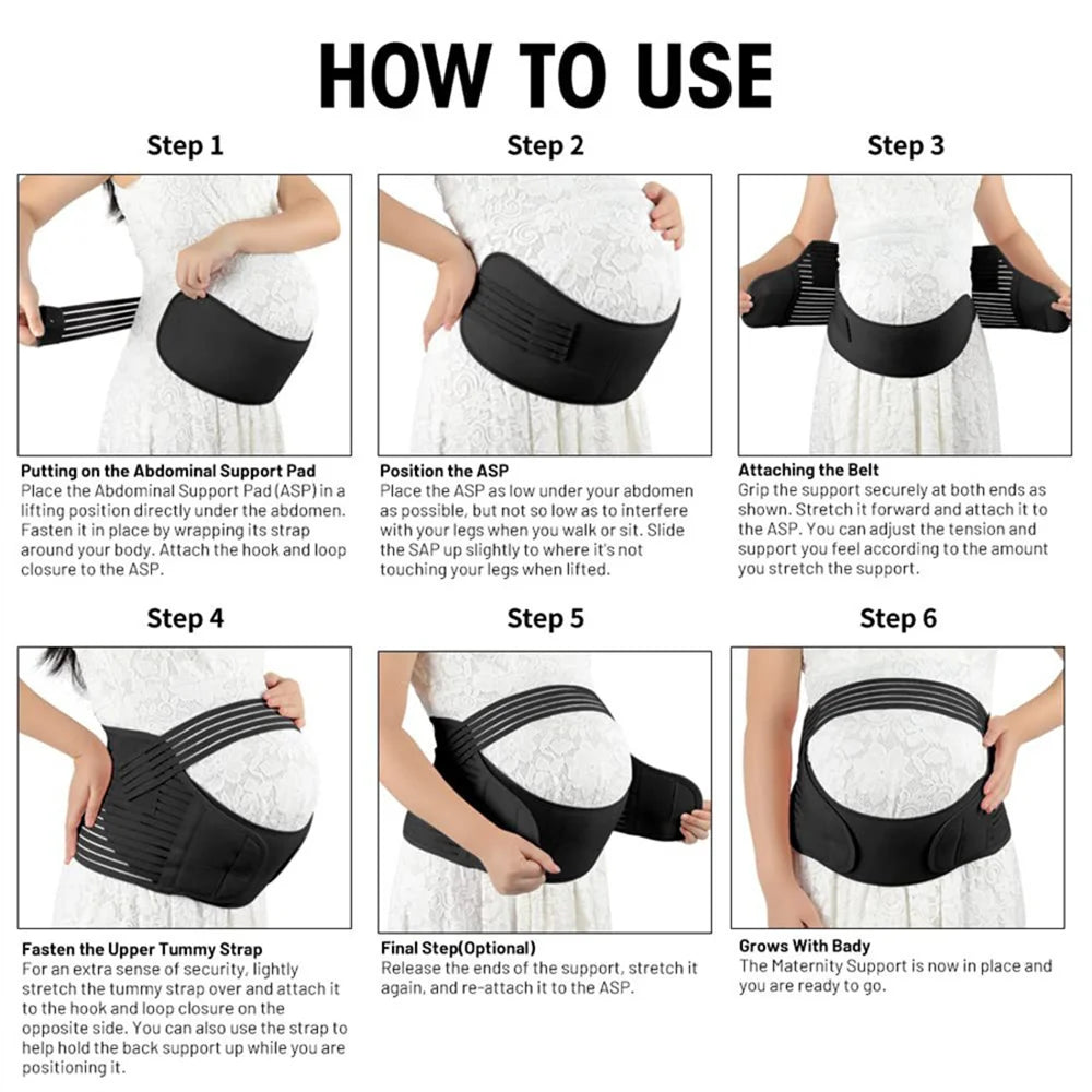 Pregnant Women Support Belly Adjustable Waist Care Maternity Belt Abdomen Brace Protector Pregnancy Accessories for Unborn Baby