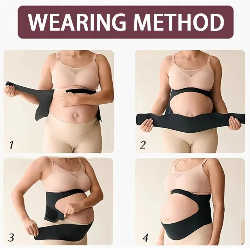 New One-Piece Maternity Belt Waist Care Adjustable Back Clothes Belt Thin Maternity Abdomen Brace Protector Pregnancy Support
