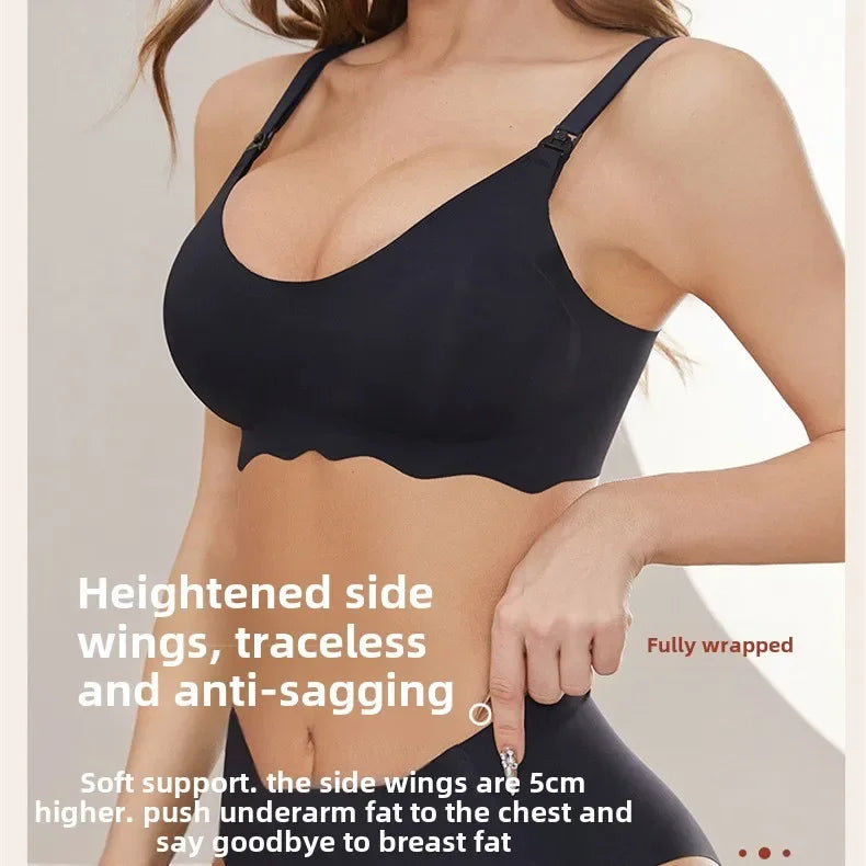 Maternity Nursing Bra Pregnant Women Front Open Button Breastfeeding Bras One-piece Convenient Feeding Pregnancy Dropshiping