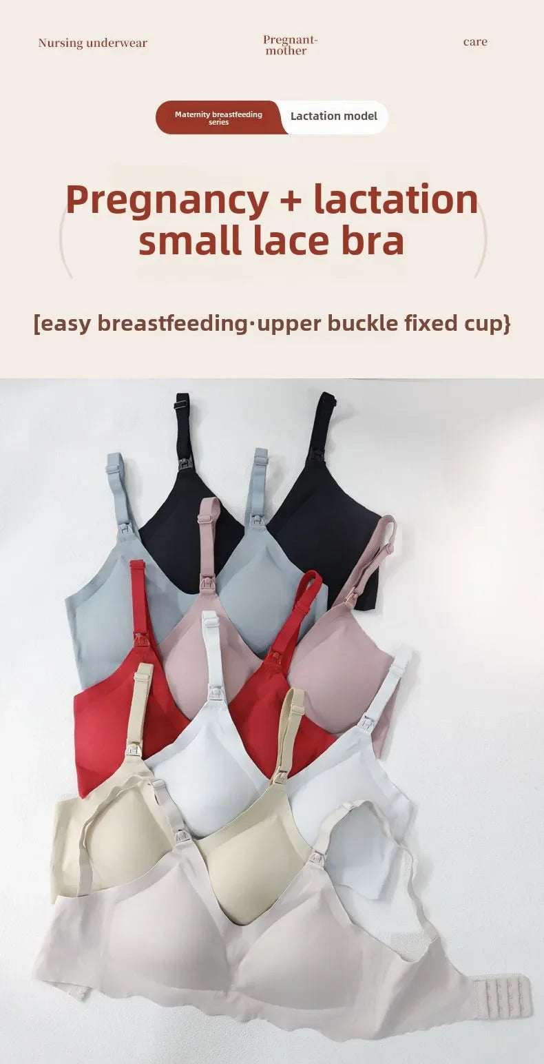 Maternity Nursing Bra Pregnant Women Front Open Button Breastfeeding Bras One-piece Convenient Feeding Pregnancy Dropshiping