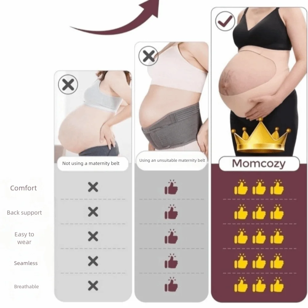 New One-Piece Maternity Belt Waist Care Adjustable Back Clothes Belt Thin Maternity Abdomen Brace Protector Pregnancy Support