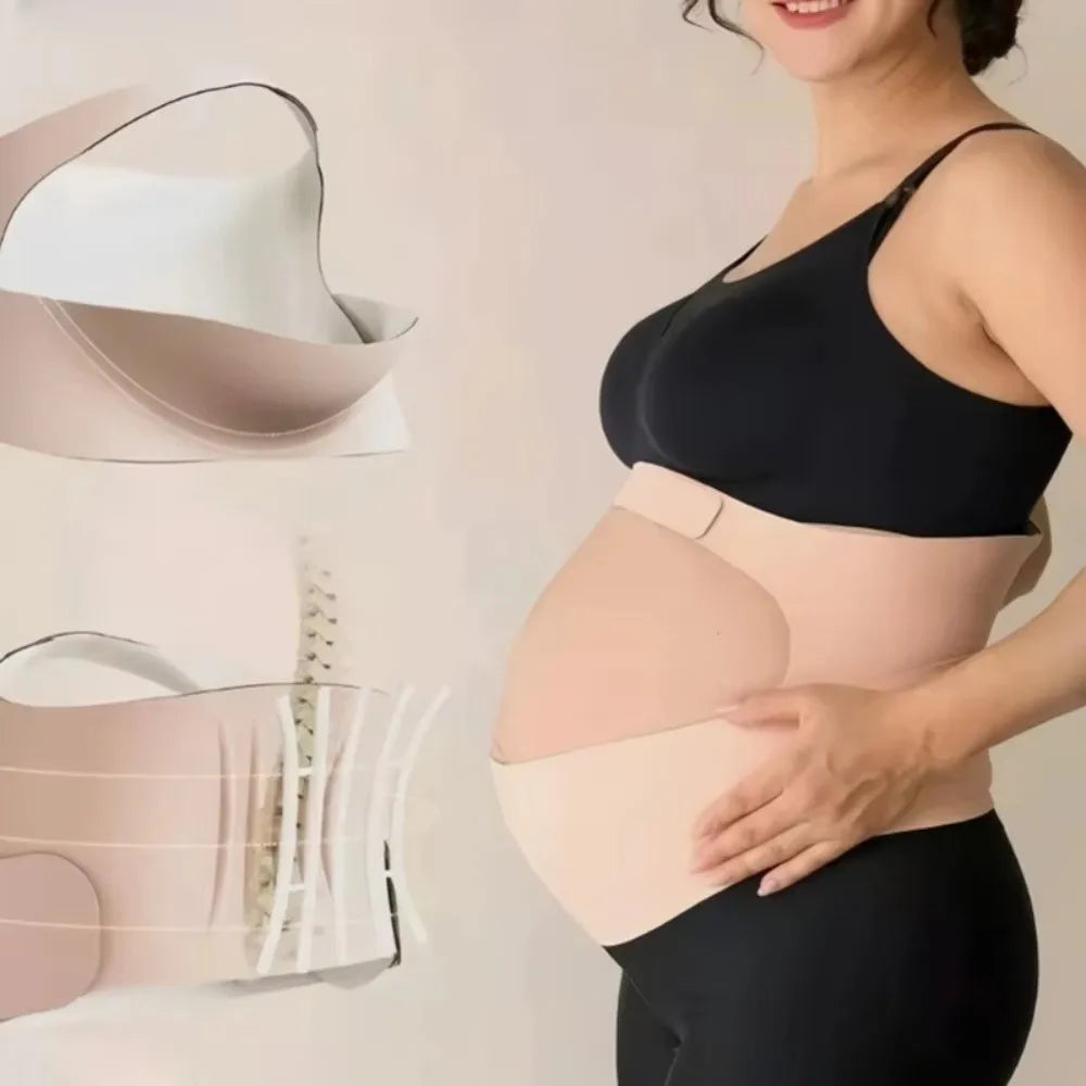 New One-Piece Maternity Belt Waist Care Adjustable Back Clothes Belt Thin Maternity Abdomen Brace Protector Pregnancy Support