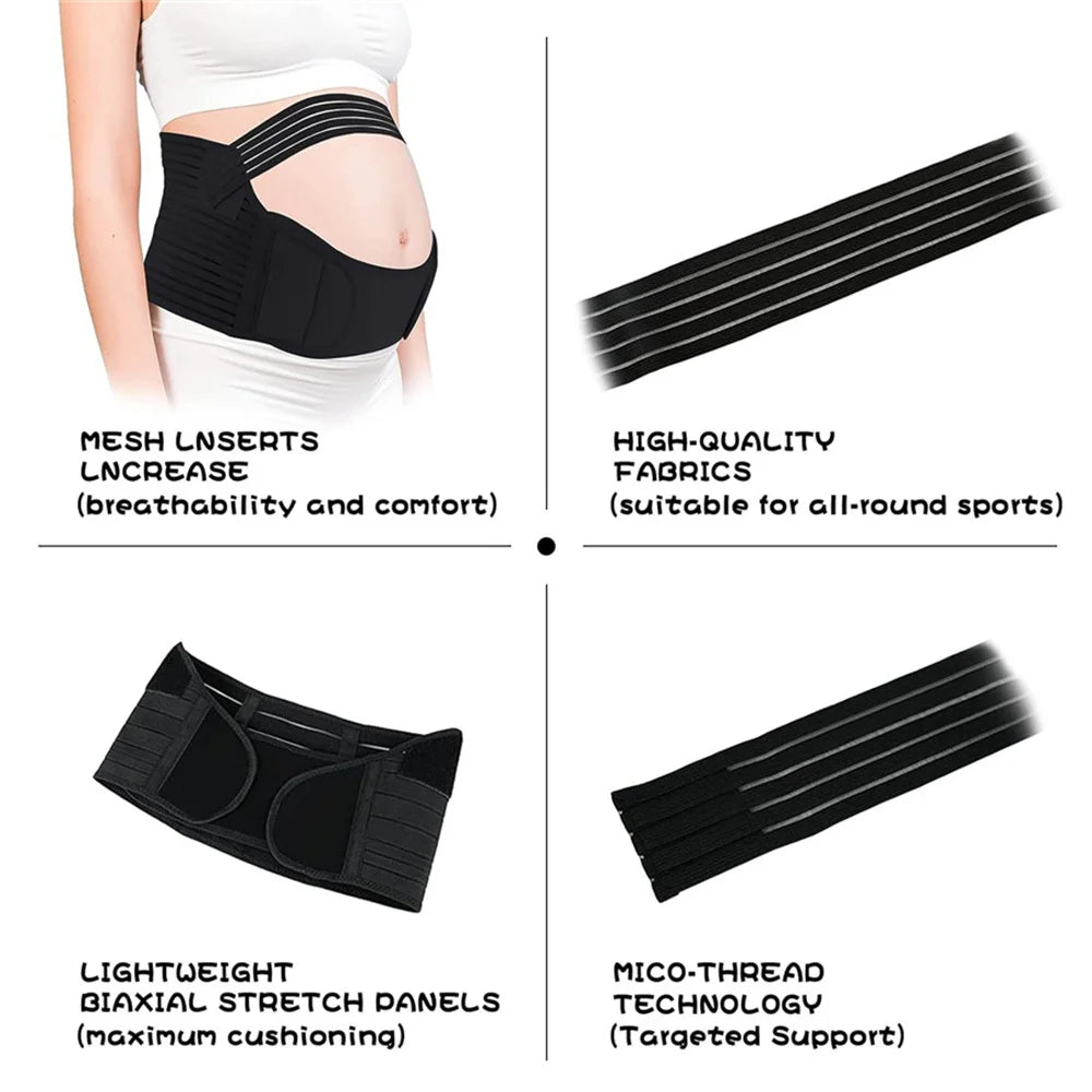 Pregnant Women Support Belly Adjustable Waist Care Maternity Belt Abdomen Brace Protector Pregnancy Accessories for Unborn Baby